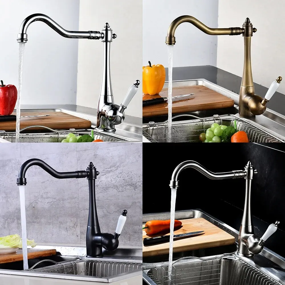Kitchen Faucets Deck Mounted Mixer Tap 360 Degree Crane For Kitchen Faucet Rotation Spray Mixer Tap Torneira Cozinha Elk45