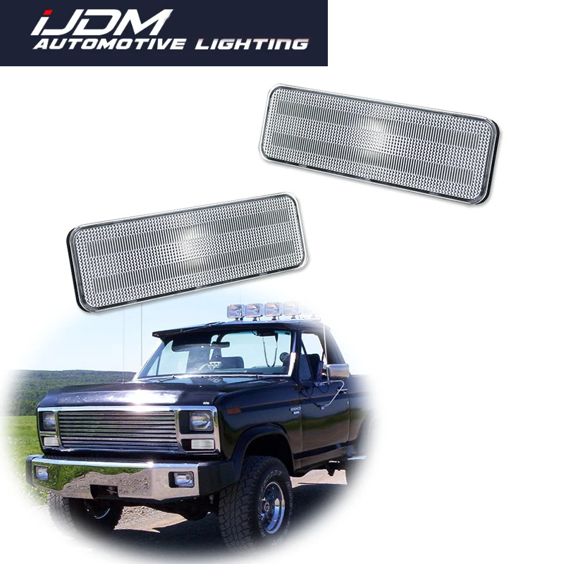 

Для Ford F150 F250 F350 Bronco 1980 1981 1982 1983 1984 1985 1986 автомобильный передний бампер указатель поворота крышка корпуса без лампы/розетки