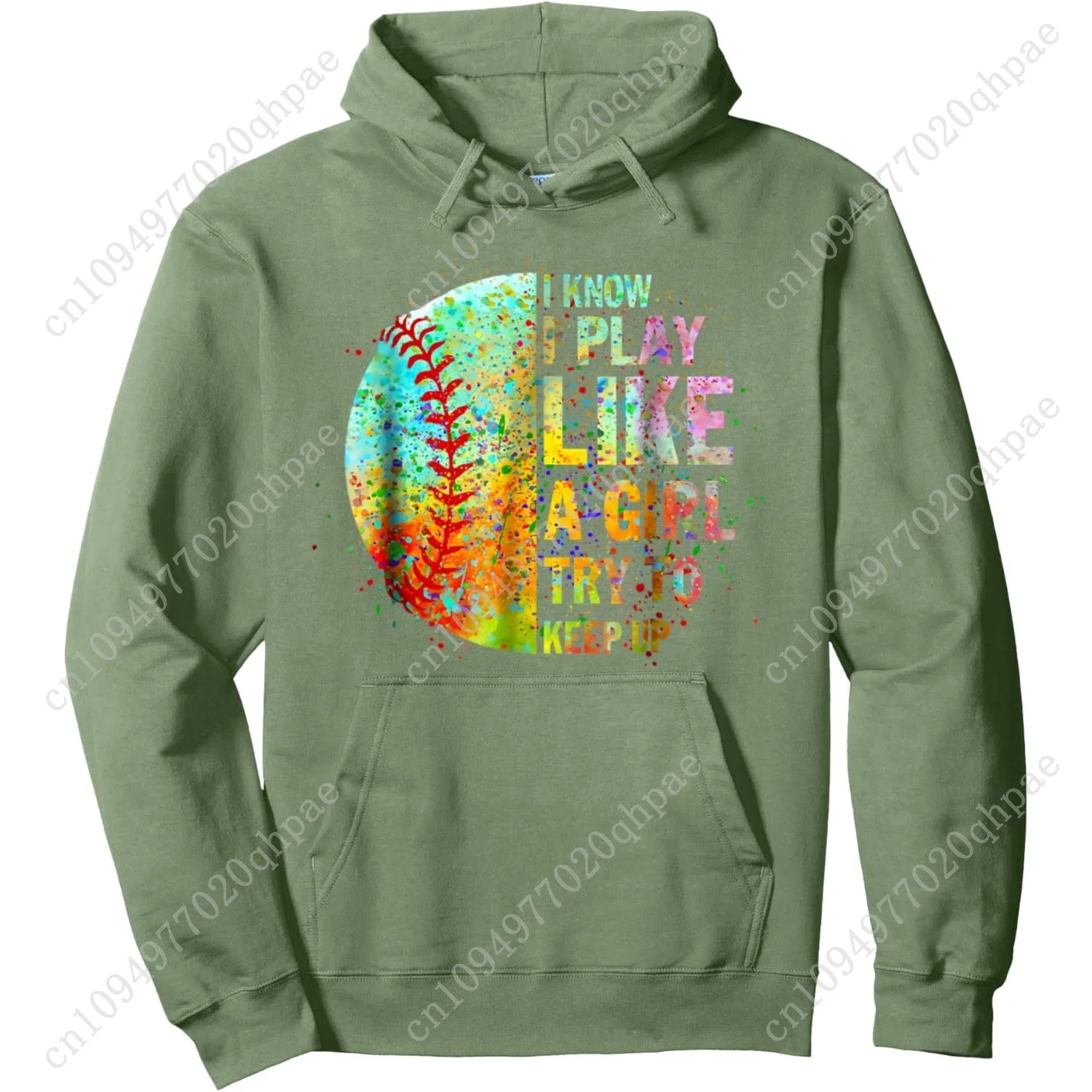 أنا ألعب مثل الفتاة، محاولة حفظ الكرة اللينة للفتيات المراهقات، بلوفر بقلنسوة