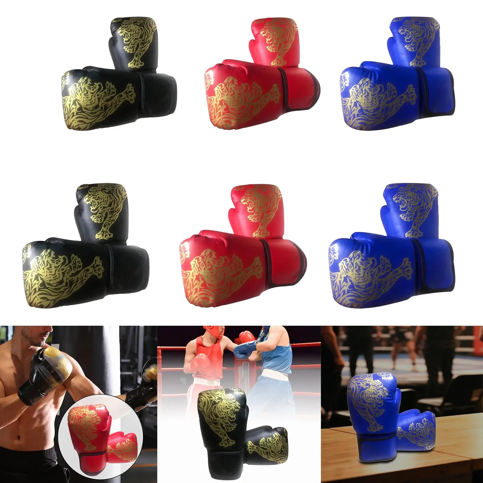 

Boxing Training Gloves Sturdy Open Palms Half Finger for Punching Bag Training Karate Fighting Martial Arts Fitness Women Men