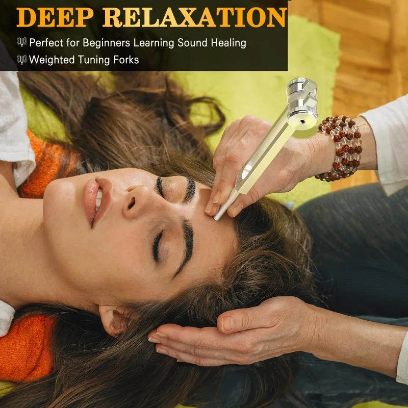136.1HZ Aluminium Tuning Fork Weighted Diapason Therapy Tuning Forks Yoga Chakras Harmonizer Professional Percussion Instruments