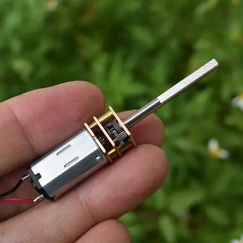 DC 3V-6V 5V 200 RPM Mini N30 helmetallväxellåda Reduktionsmotor lång axel 50:1-förhållande Stort vridmoment D-axel lågt brus 10 best sales växelmotor - №5