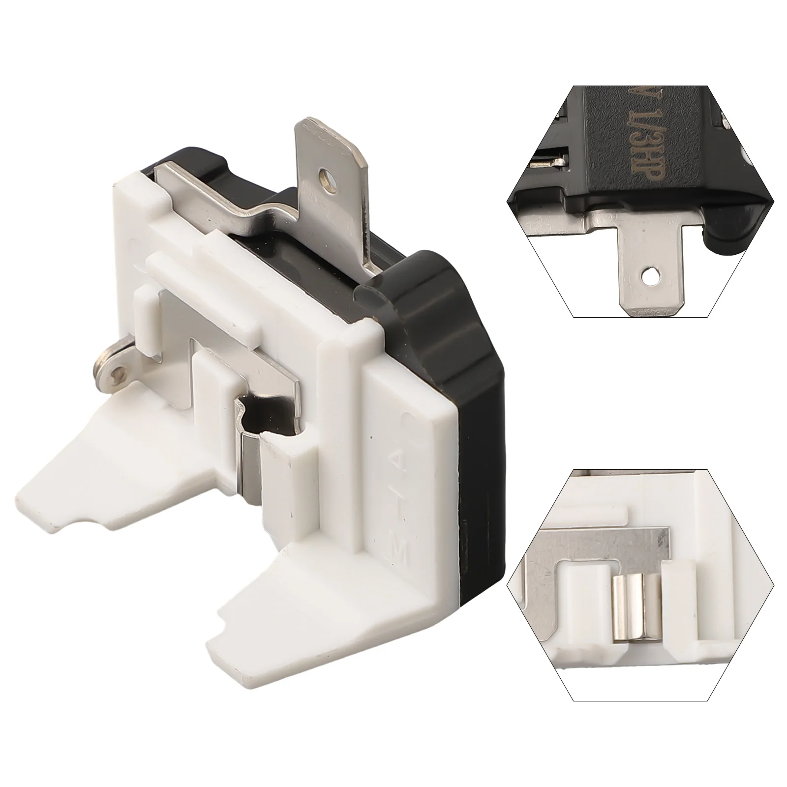 Overload Relay Switch For Refrigerator Compressor 110V 220V Stainless Steel Plastic 1/2 1/3 1/4 1/5 1/6HP Protector