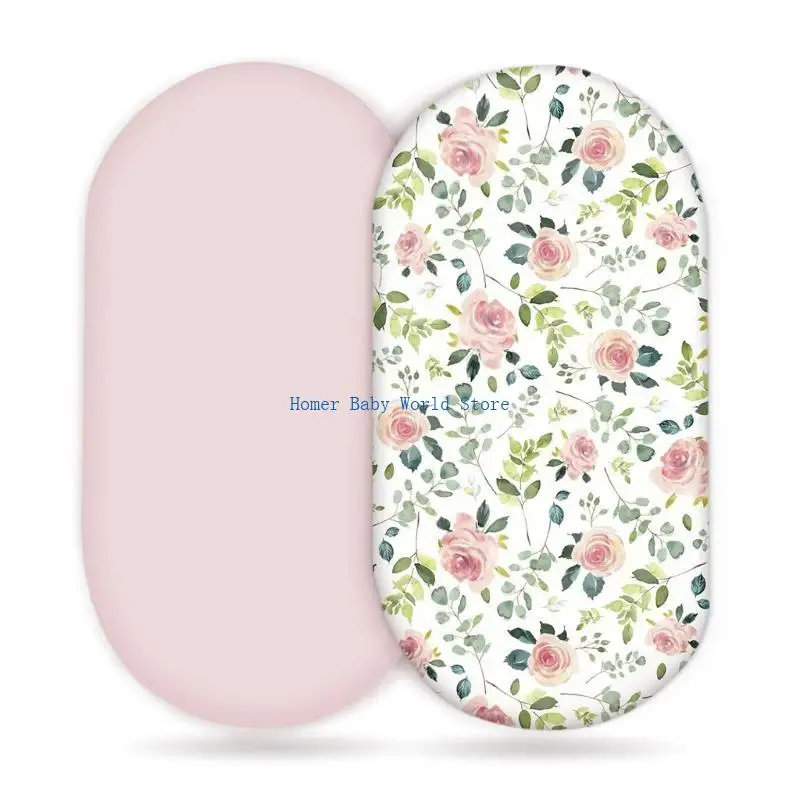 B2QD 2 قطعة الطفل المجهزة ورقة الوليد السرير تغيير غطاء مراتب مضاد للماء عالي الجودة لينة وتنفس سرير المجهزة ملاءات حمالات غطاء