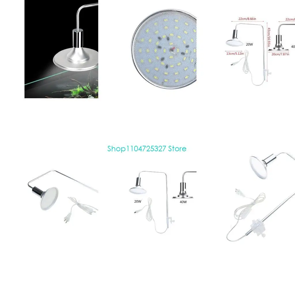 

D8KF для черепахи, рептилий, светильник, зажим для рыбы, лампа для аквариума, водная трава, растение для роста