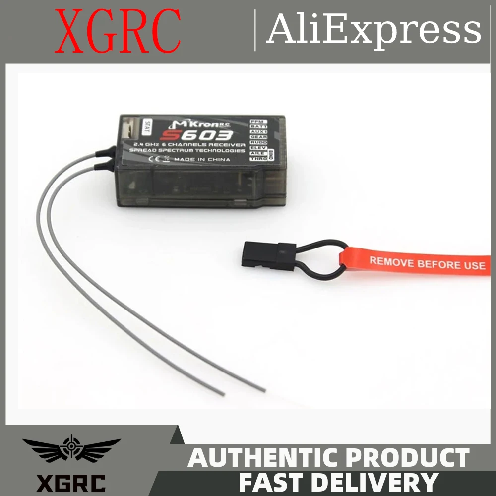 S603 2.4GHz Digital Spread Modulation 6CH Receiver For DX6i JR DX7 JR RC Transmitter