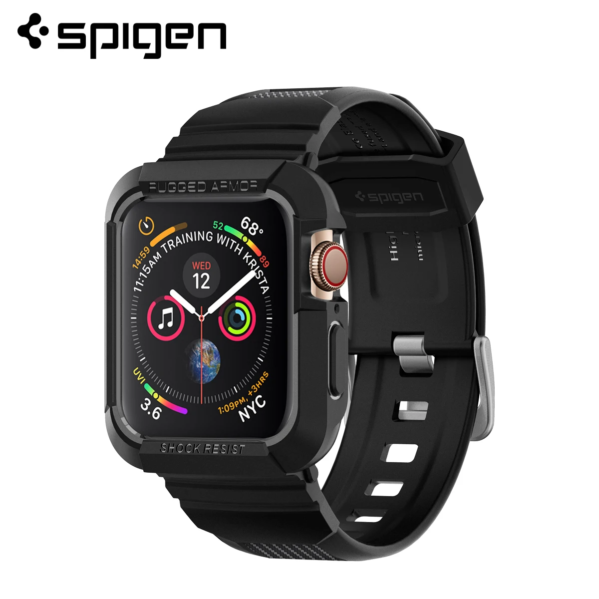 Etui i pasek Spigen Rugged Armor Pro do serii Apple Watch (45/44 mm) (41/40 mm)