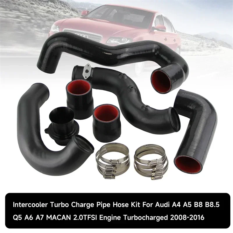

MACAN/A4-A7 B8 2.0TFSI Turbo Intercooler Piping System Kit w/Black Finish & Sensor Fitting