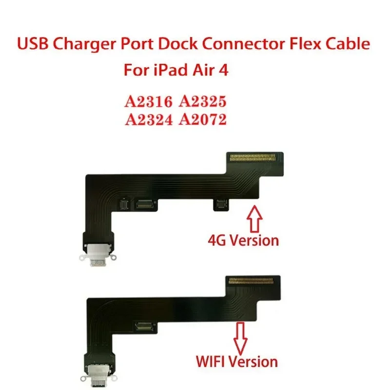 Elastyczny kabel portu ładowania do iPada Air 4 A2316 A2324 A2325 A2072 Złącze USB do ładowarki Złącze dokujące Gniazdo Jack Wstążka