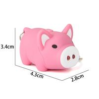 Portable Pig Shape Mini Torch Key Holder Flashlight LED Key Chains Key Ring