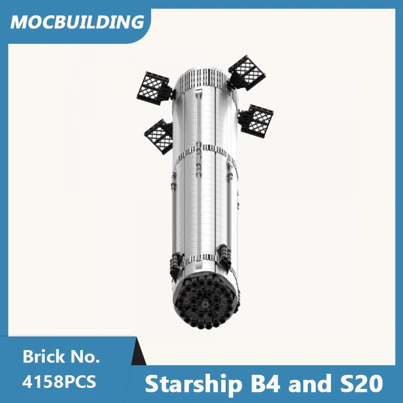 MOC Building Blocks Starship B4 and S20 Model DIY Assembled Bricks Space Series Educational Creative Collect Toys Gifts 4158PCS