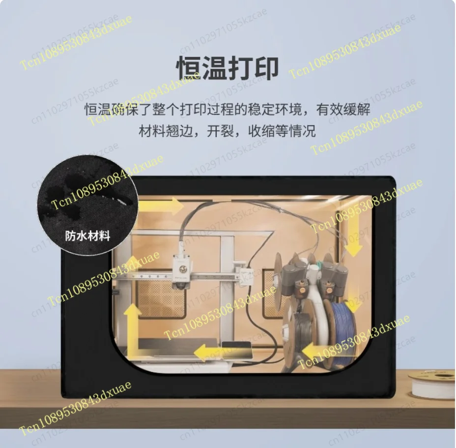 All-in-One 3D Printer Enclosure - Soundproof, Dustproof & Heat Retaining Box for BambuLab A1 Series