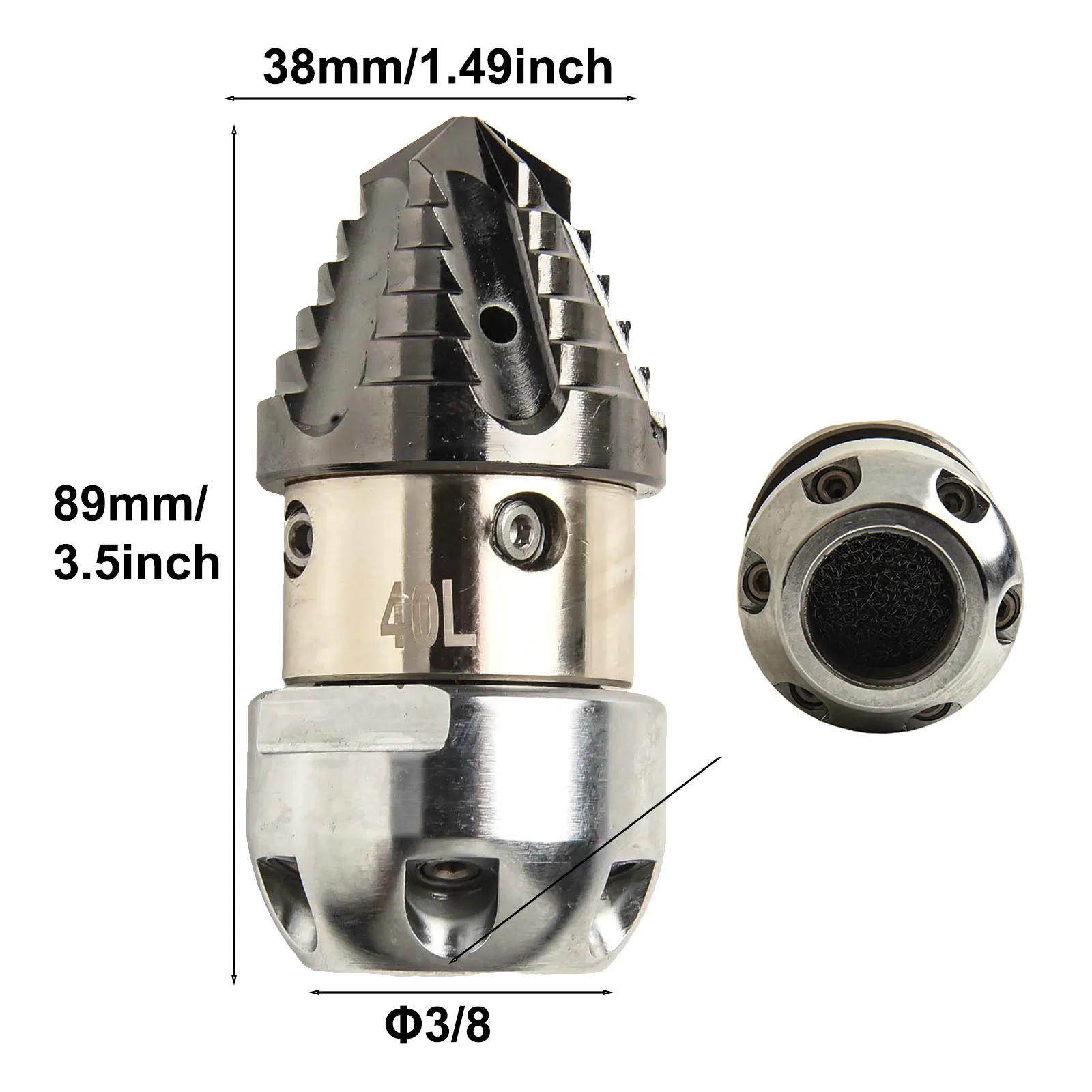 360 Degree Rotary Nozzle for High Pressure Washer Perfect for Unblocking Pipes and Efficient Cleaning  360 Degree
