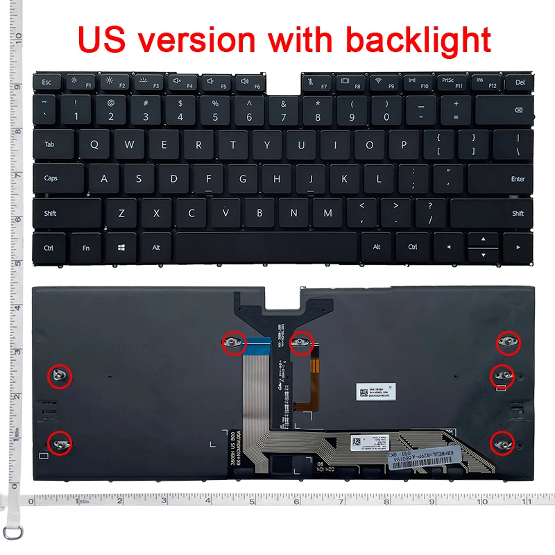 

US NEW keyboard For HUAWEI MateBook X 2020 EUL-W19 EUL-W19P EUL-W29 EUL-W29P EUL-WX9 English laptop