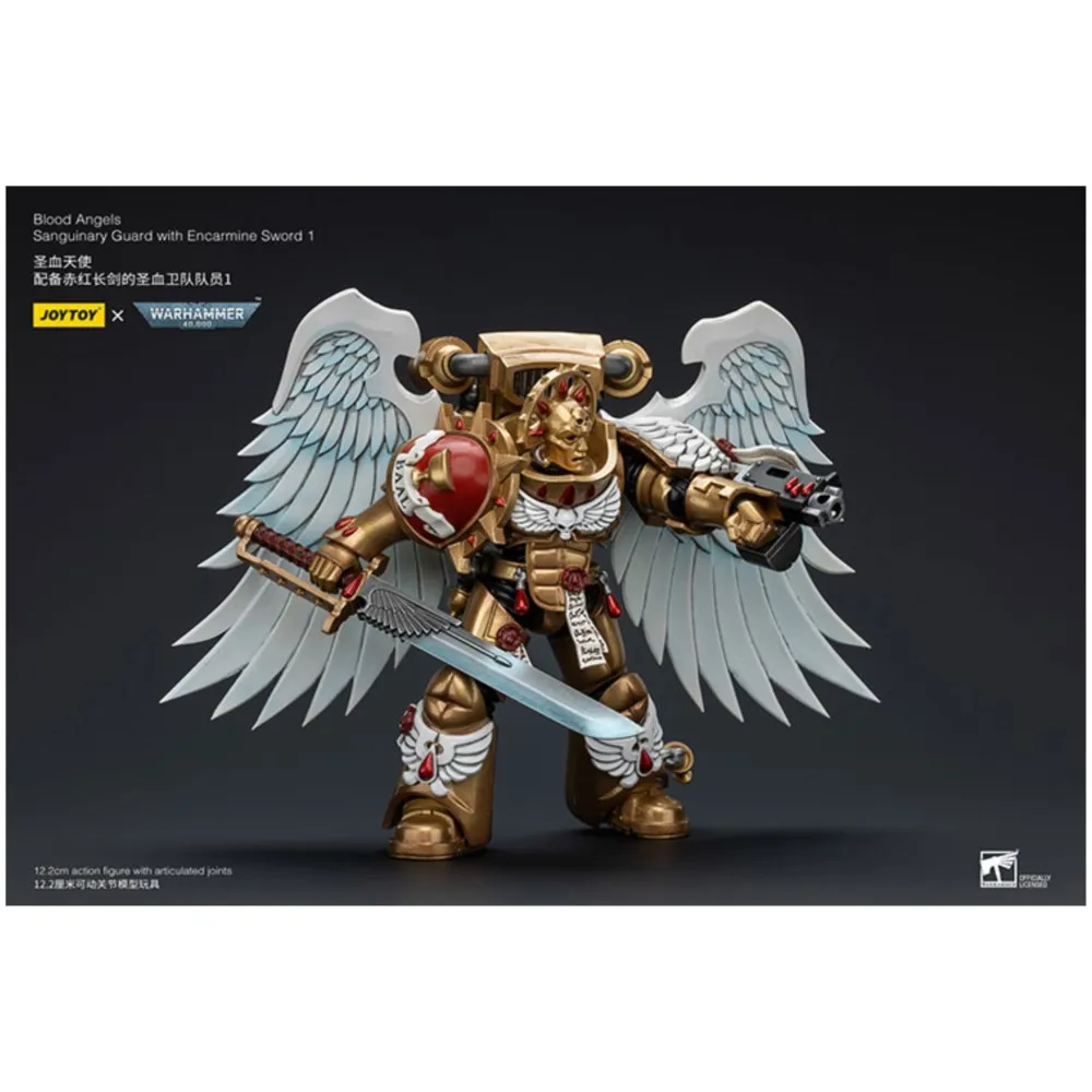 JOYTOY Warhammer 40K Angeli del Sangue Guardia Sanguinaria Con Spada Encarmine 1 Action Figure Collezione Originale Decorazione della Bambola Regalo