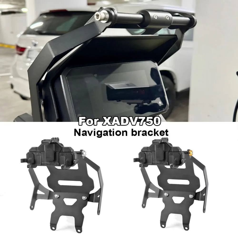 

For Honda XADV750 X-ADV 750 2021-2025 New Motorcycle Mobile Phone Holder Stand GPS Navigation Plate Bracket Mount kit