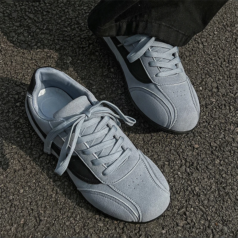 

Мужские модные кроссовки, новинка 2025, ретро, повседневная обувь с круглым носком и плоской подошвой, удобная легкая обувь с мягкой подошвой
