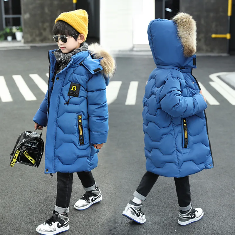 New Children parka kids Winter Down cotton Jacket snowsuit Clothing Big Boy Warm Coat Thicken Outerwear toddler clothes