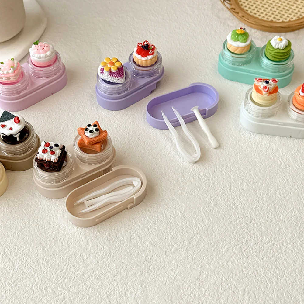 

Портативный футляр для линз, гладкий контейнер для хранения контактных линз, дорожный чехол для линз, без запаха, для коротких поездок, карманный, для работы