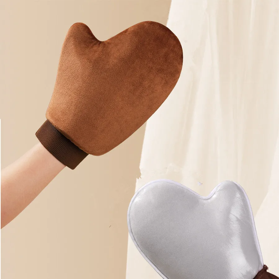 웨어러블 선스크린 및 셀프 탄 장갑 - 부드러운 바디 로션 어플리케이터 미트 줄무늬 없는 보습 태닝을 위한 빠른 스머지 도구