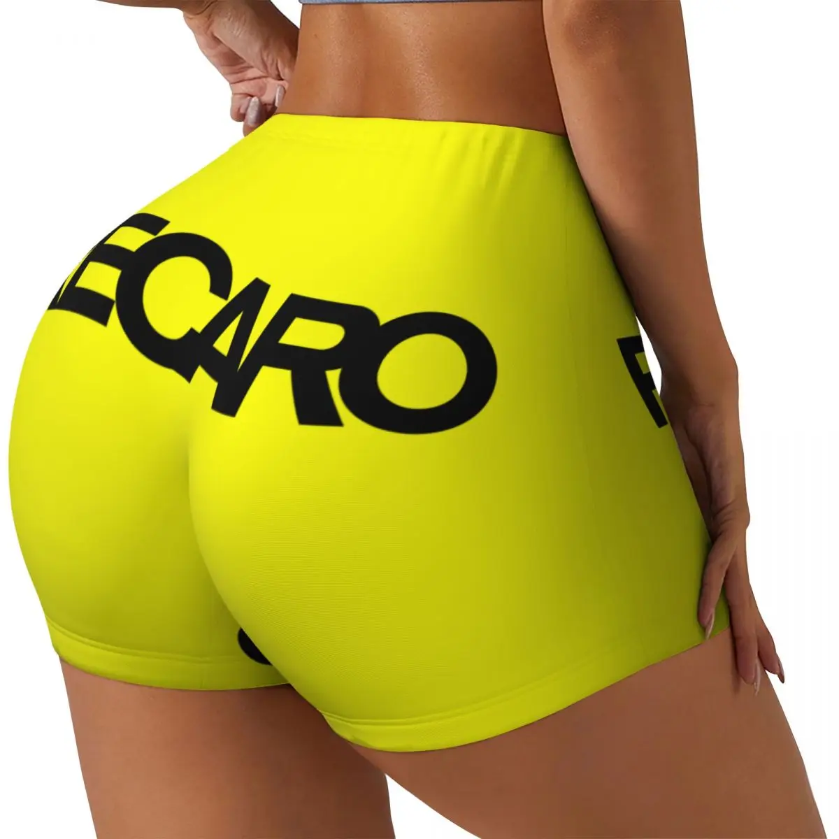 Custom Recaros Logo Gym Running Volleyball Shorts Women Workout Yoga Shorts