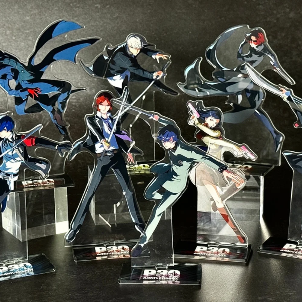Persona 30th Makoto Yuki 15cm Acrylic Stand Keychain Cosplay Desk Decoration Action Figure Collection Model Merch Gift