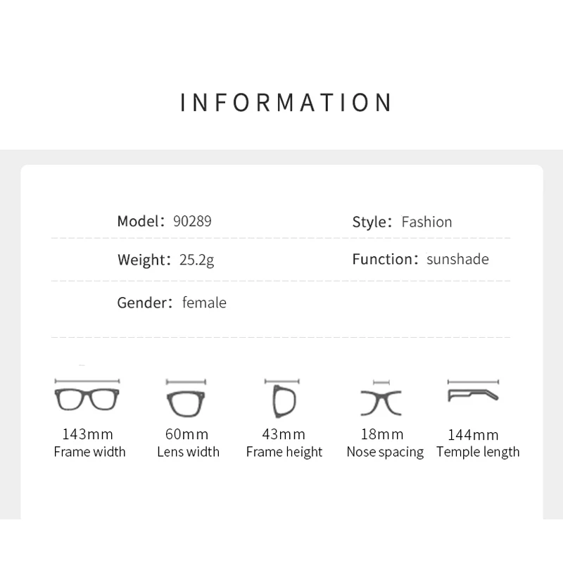 نظارات شمسية بإطار بيضاوي جديد بدون إطار بحافة مقطوعة نظارات شخصية تصميم عصري نظارات شمسية بإطار صغير 90289 #6