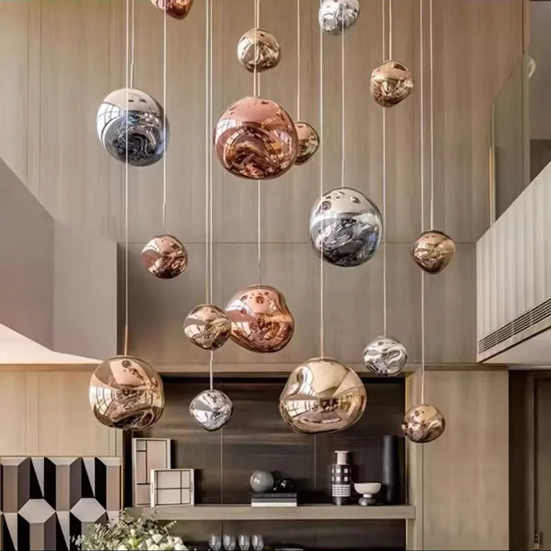 

Nordic home decoration, stair chandelier, living room and dining room Pendant lights, ceiling light, indoor lighting