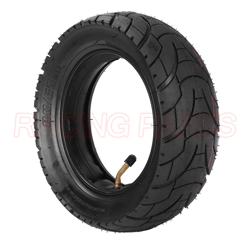 10 Inch 80/65-6 Tire Inner Tube Outer Tyre for Electric Scooter 10 Inch TOUVT 10x3.0/10x2.50 Upgrade Pneumatic Tire Replacement