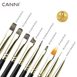 VENALISA CANIN-Brosse à Ongles Professionnelle, Stylo Multifonctionnel pour Extension Gel Acrylique, Outil de Manucure