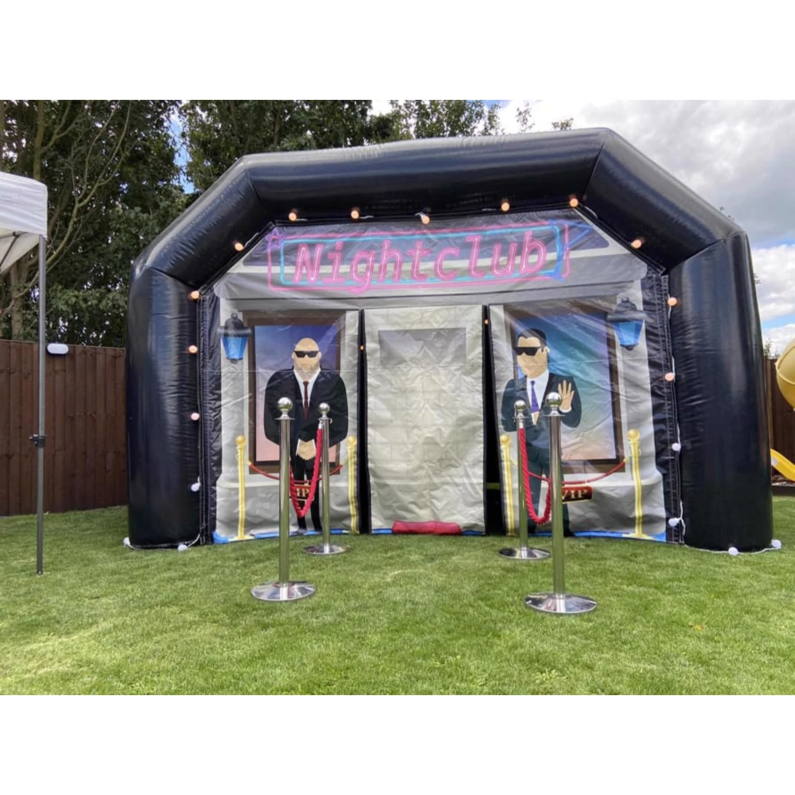 Inflatable Nightclub Tent, Large Outdoor LED Inflatable Party Tent for DJ, Events, and Weddings Activities