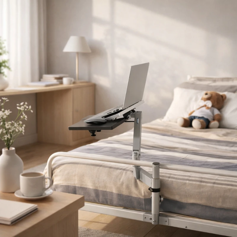 0-90°Tilt OK Tray One-Click Lifting Keyboard Holder Ergonomic Office Bracket Thickened Metal Mouse Stable Support Tray