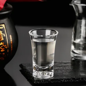 Baijiu Chinese -Becher -Set, dicker Hintergrund -Wodka -Glas, transparente Tequila -Likörbecherbrille Likör, Kugelglas, 20 ml, 12 Prozent 12 Hauptverkaufsbecher -Getränk - №9