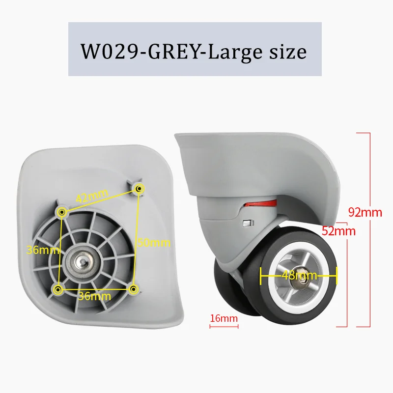 For W029 Spinner Luggage Wheel Assembly – Heat-Resistant, Non-Slip Replacement Wheels For Cabin Luggage