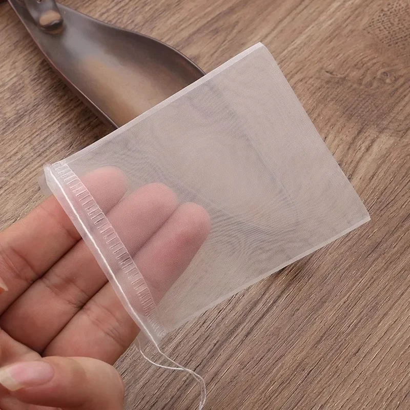 Self Sealing Drawstring Type Tea Bag Disposable Steamed Nylon Material Subpackage Pocket Multi Purpose Light Thin Brewing Filter