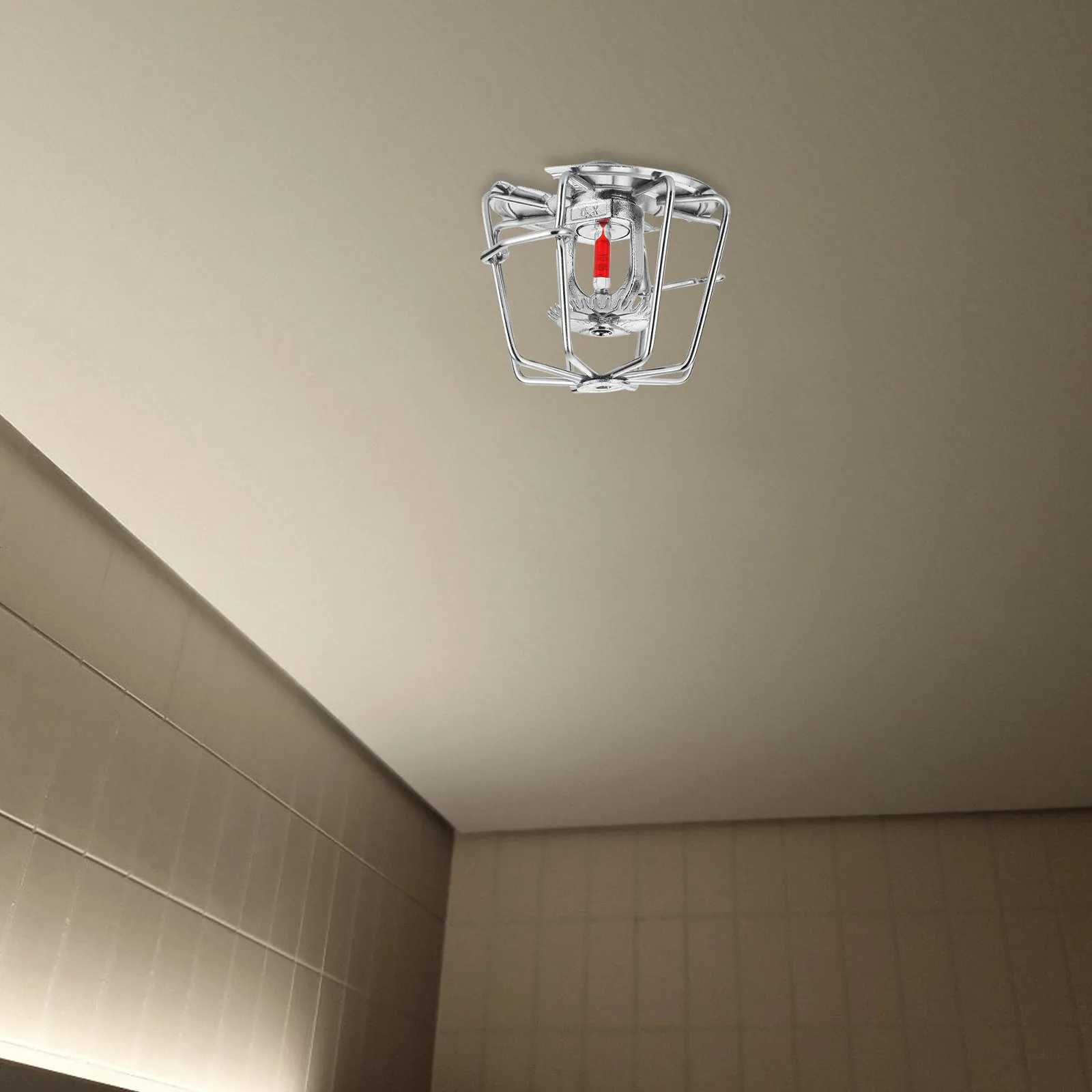 Iron Sprinkler Cover for Fire Protection Strong Metal Sprinkler Head Guard Prevents Damage Quick Install Compatible with