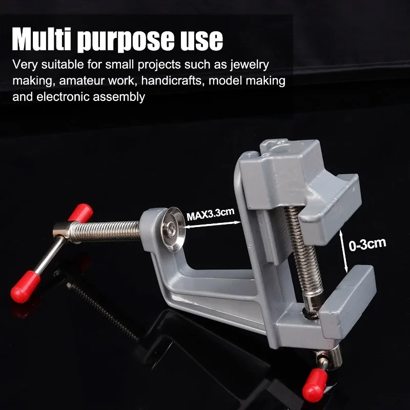 Vise Fixing Clip Screw Type Workbench Vise Flat Table Clip Pliers Multi-functional Toggle Clamp DIY Craft Mold Fixed Repair Tool