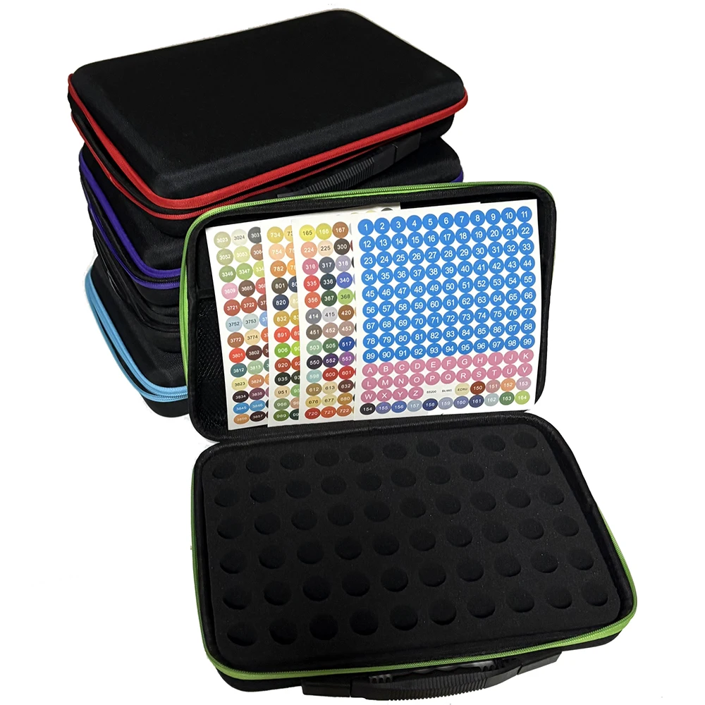 30/60 Slots No Bottles Essential Oil Case 15ml Essential Oil Collecting Bags Travel Portable Cases Diamond Painting Storage Bag