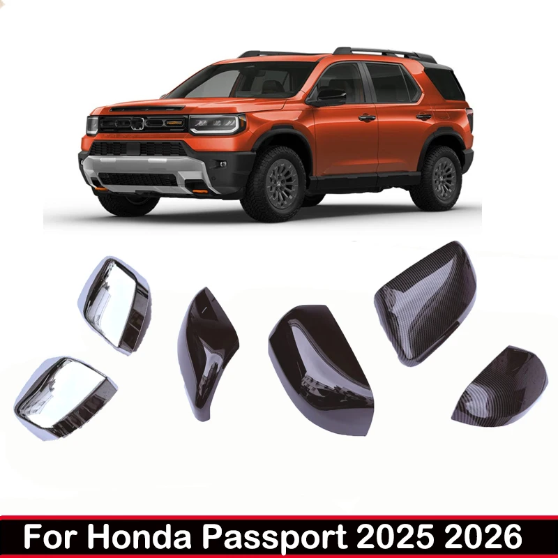 

Для паспорта Honda 2025 2026 ABS, черный, автомобильное боковое зеркало заднего вида, крышка крыла, наружная дверь, накладка заднего вида, автомобильные аксессуары