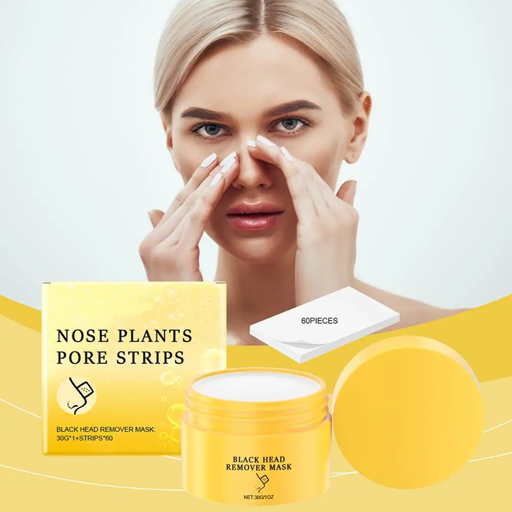 Crème anti-points noirs de l'Antarctique, bande de pores, masque déchirant, nettoyeur d'acné, patch nasal, soins de la peau en profondeur