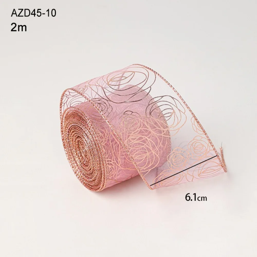 New 2m Christmas Ribbon Xmas Gift Lmitation Linen Fabric Swirl Ribbon Plaid Bow Snowflake Christmas Tree Ribbon Burlap Ribbon