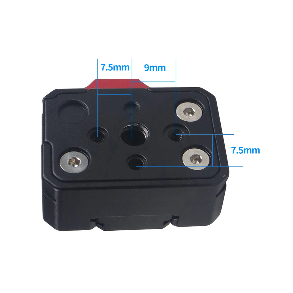 Quick Release Mount Plate Board Anti-Shake Clamp V Port für GoPro 13 Insta 360 DJI OSMO 360 Action Kamera Gimbal Stativ DSLR Käfig – Detail 16