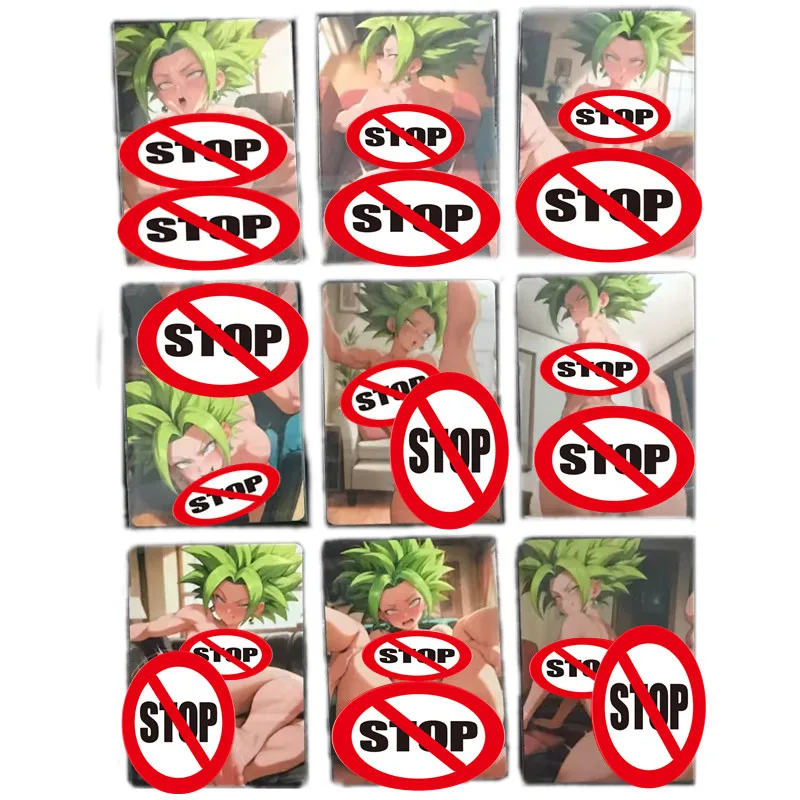 9 pçs/set clássico anime personagem sexy cartão dragon ball super kefla nu foto jogo de luta brinquedos e cartão de coleção de presente