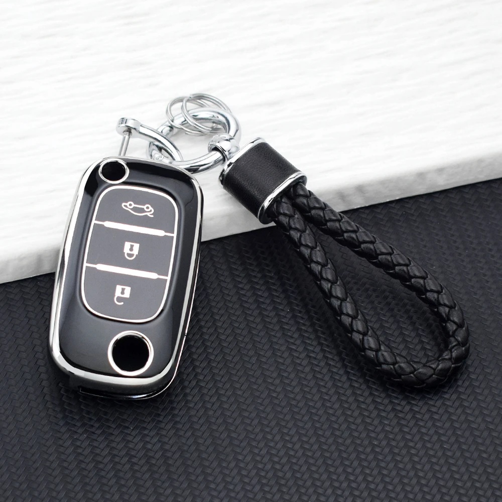 3 Buttons TPU Car Key Case for Renault Fluence Clio Megane Kangoo Modus Auto Key Cover Fob Accessories