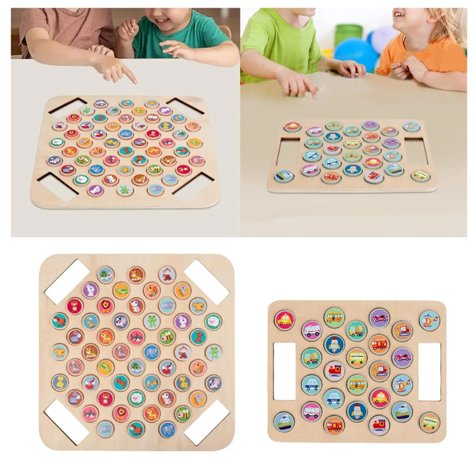 لعبة الشطرنج الخشبية لعبة سطح المكتب للأطفال نمط التدريب الإدراكي