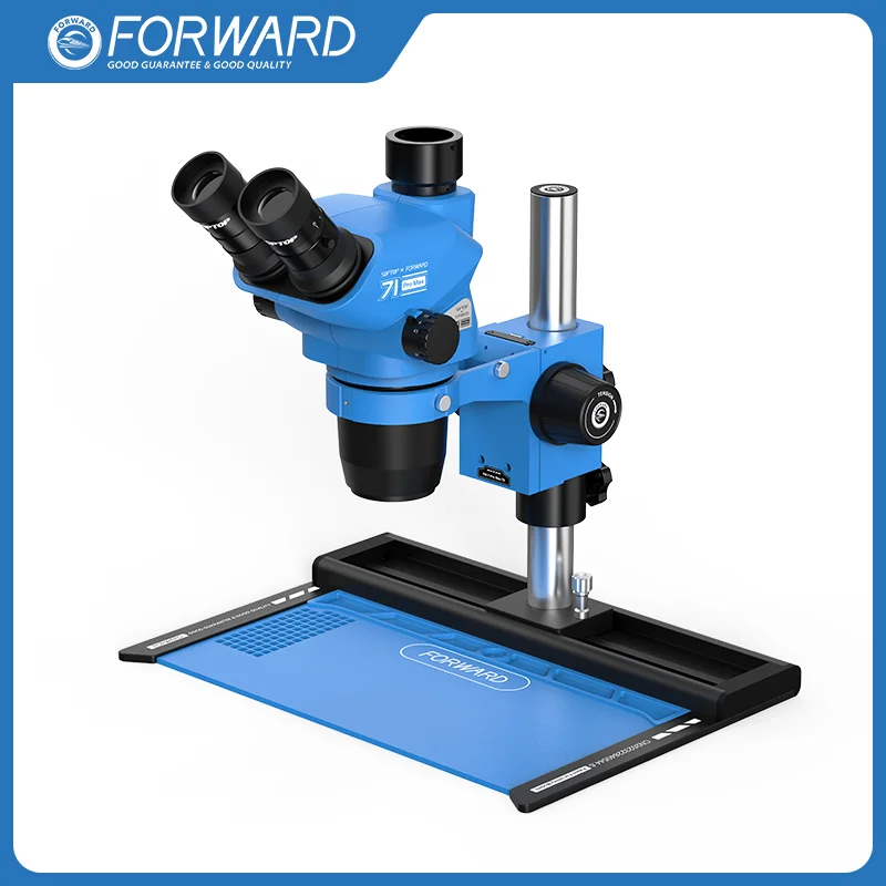 Myt FORWARD FW-71Pro Max-TS 3 Lens Zoom 45X Magnification 138 LED Ring Light Digital Microscope For Phone Circuit Board Inspecti