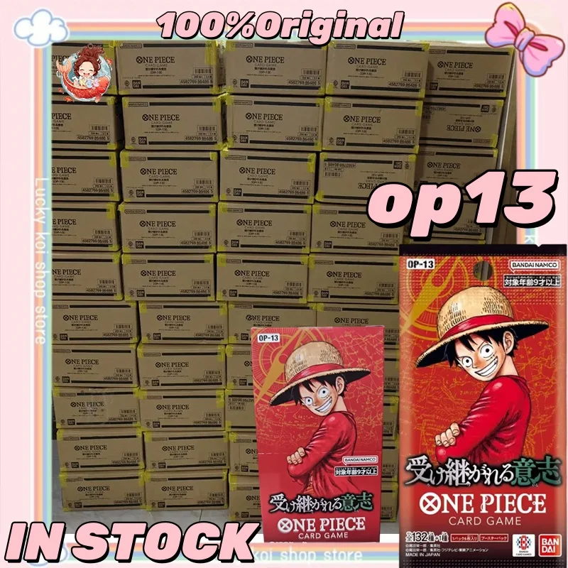 

В НАЛИЧИИ 2025 BANDAI Оригинальные 12 шт. One Piece OPCG TCG Игровая карта Японская запечатанная OP13 Карточные игрушки для ношения его желаний Подарки
