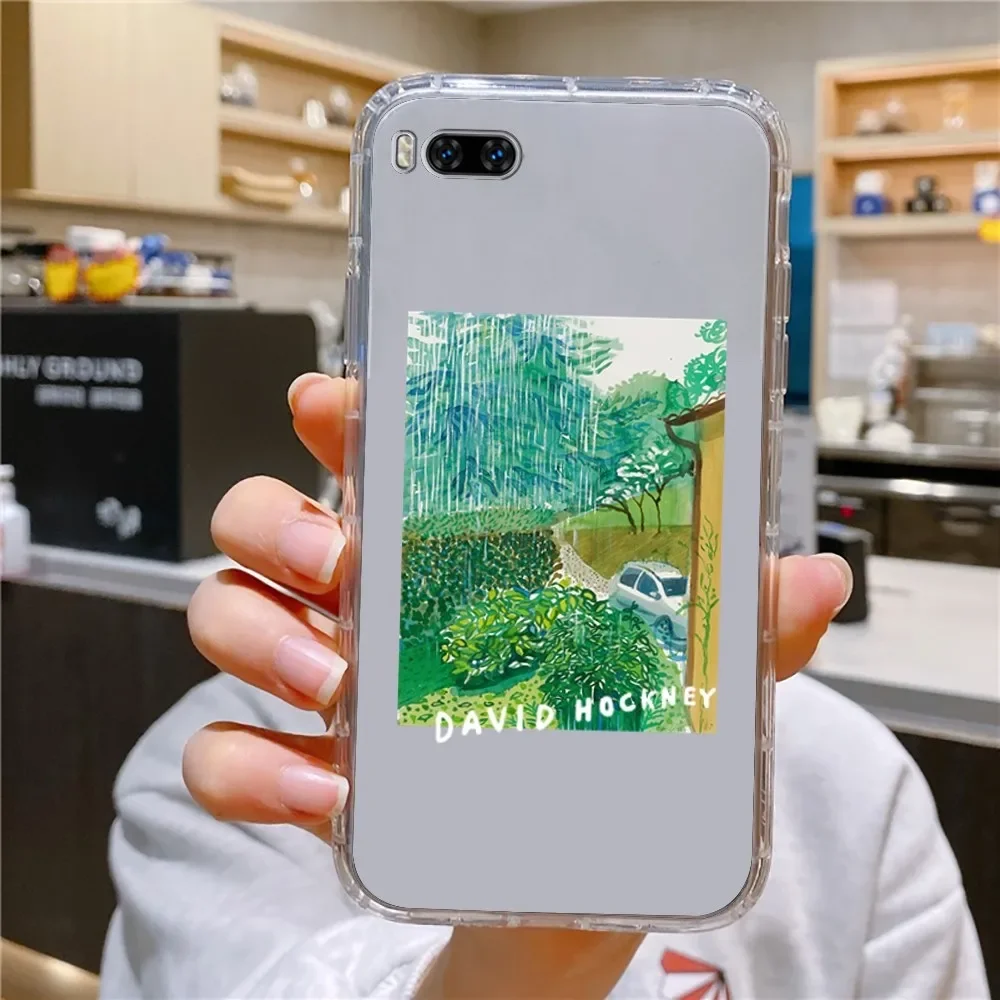 David Hockney Art Painting Phone Case For Huawei Mate P10 P20 P30 P40 P50 Smart Z Honor 50 60 70 Pro Lite Transparent Case