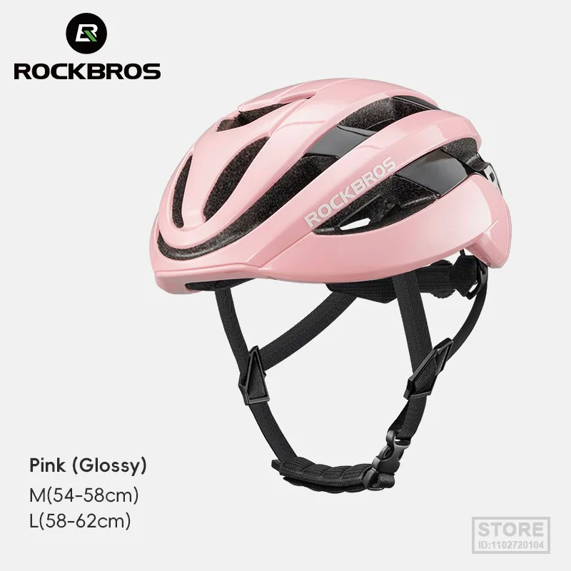 

ROCKBROS Ultralight Cycling Helmet Streamline Aero Integrally-molded Adjustable Helmet Women Female MTB Road Bike Bicycle Helmet