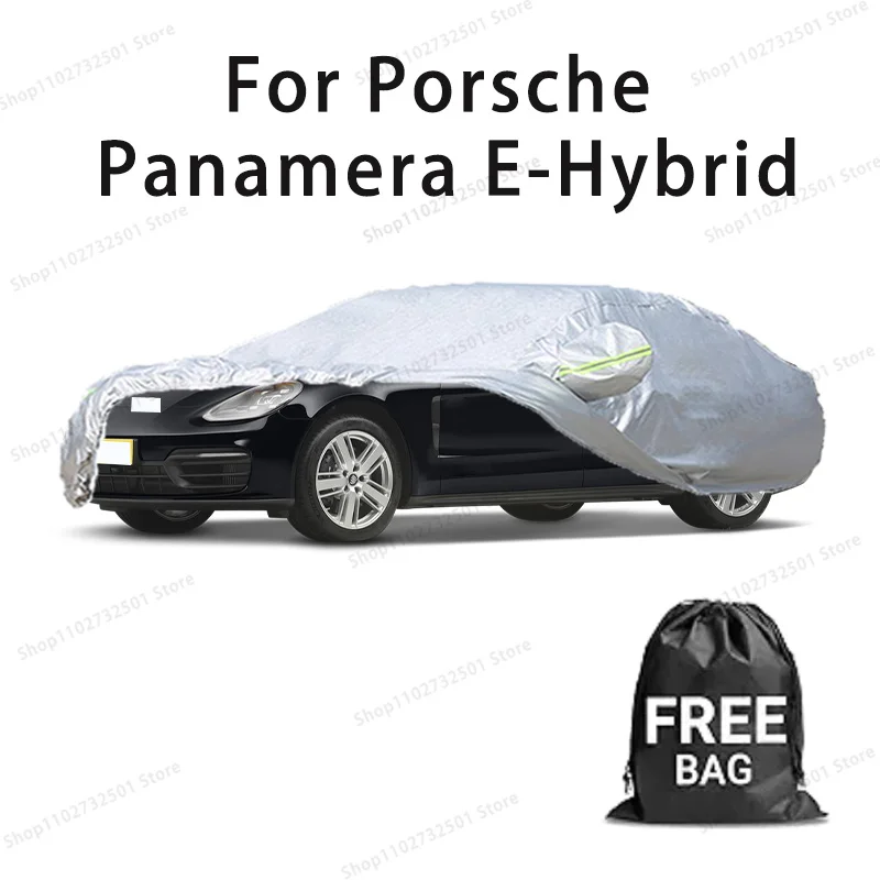 For Porsche Panamera E-Hybrid Car Coverwith Reflective Strip Dustproof UV Scratch-Resistant Sunscreen Protective cover